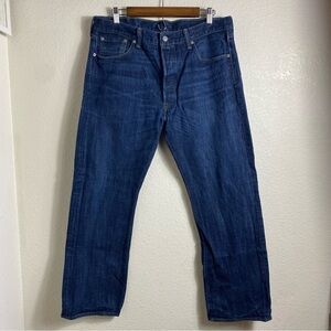 Levi's Men's  original 501 Blue Button Fly Jeans Size: 36X30
